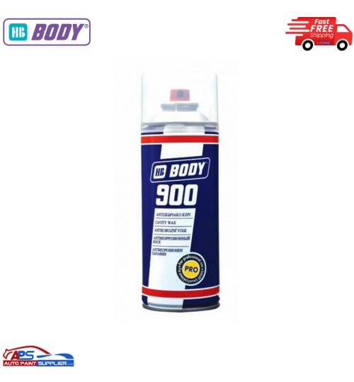 HB Body 900 Car/Van Cavity Wax Oil Spray Exterior/Interior Closed Parts 400ml